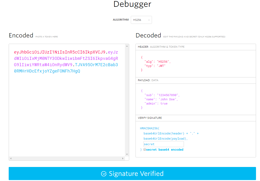 jwt Debugging